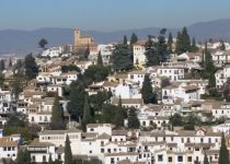 Zicht op de stad Granada